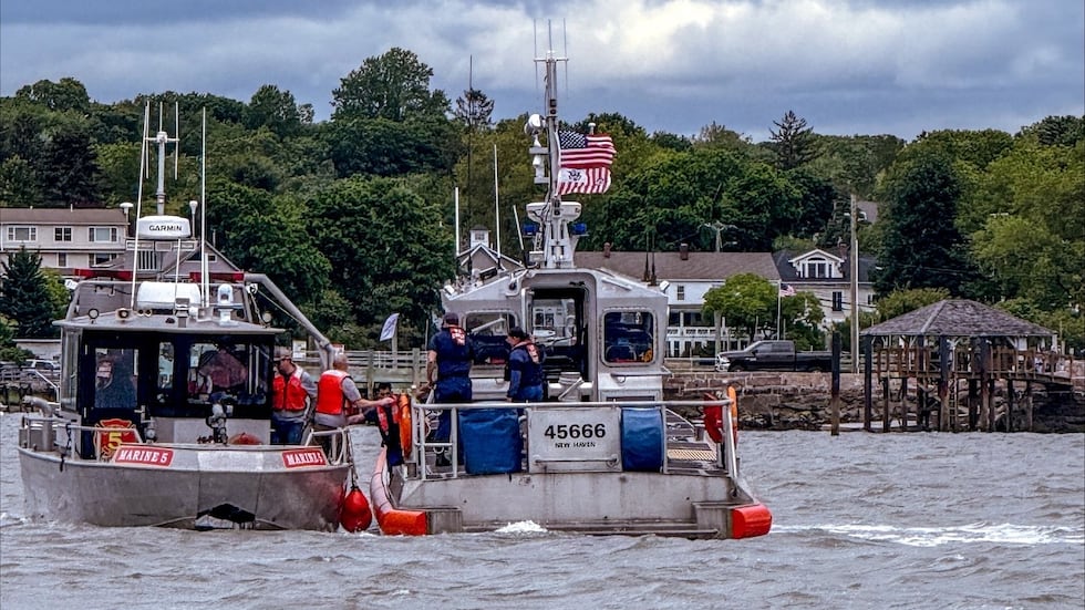 The officials confirmed that a plane went down to Long Island Sound on Sunday morning.