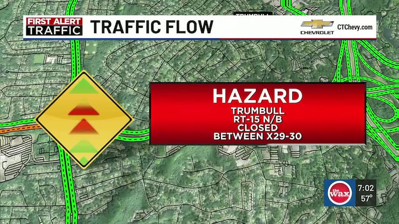 The state Department of Transportation said the highway was closed between exits 29 and 30 in...