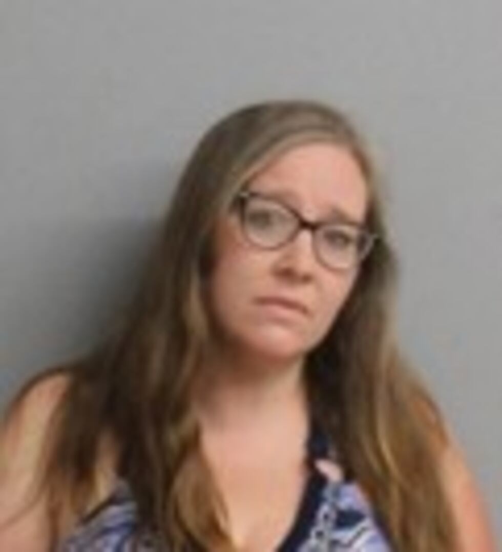 April Moan was arrested after state police said they found her 4-year-old daughter had...