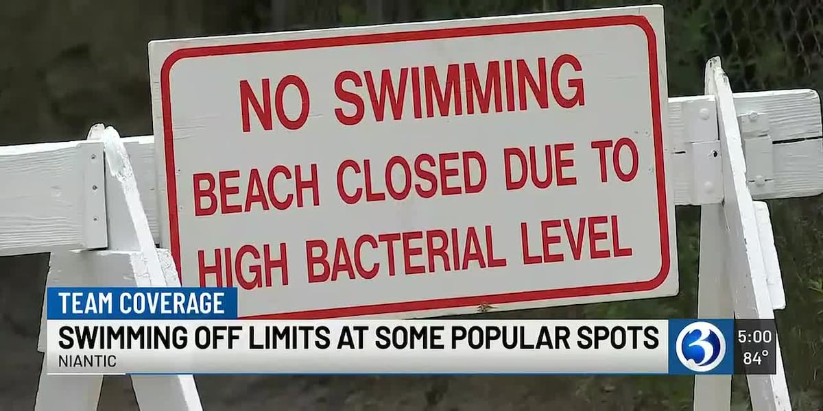 Bacteria levels close Rocky Neck and other Connecticut swimming areas after storms