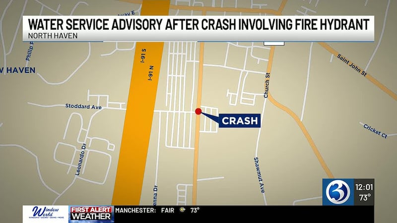 A motorcyclist crashed into a fire hydrant in North Haven on Monday morning, and residents...