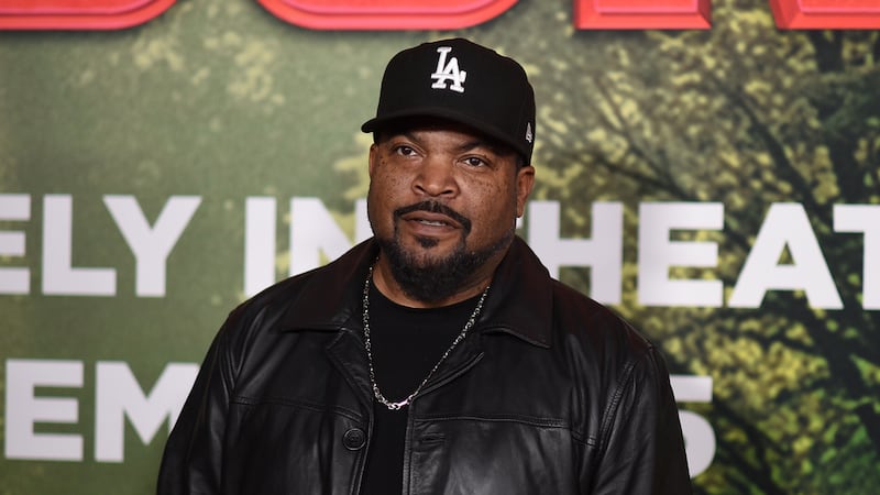 Ice Cube arrives at the world premiere of "Anaconda" on Saturday, Dec. 13, 2025, at The United...