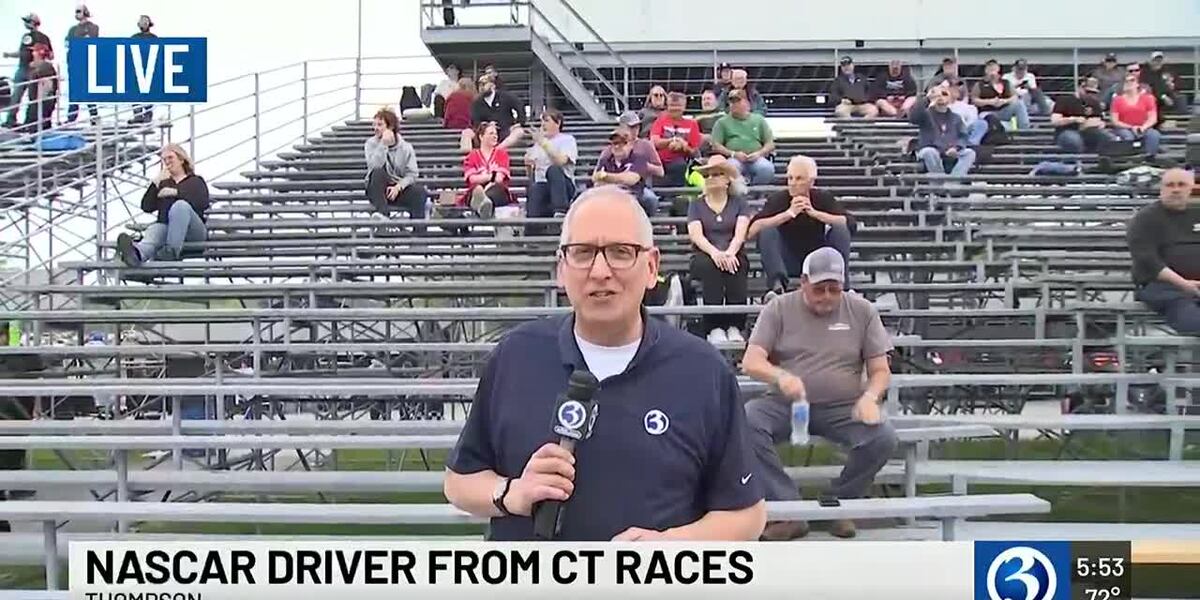 Tom Naughton Racing NASCAR driver from CT racing at Thompson Speedway