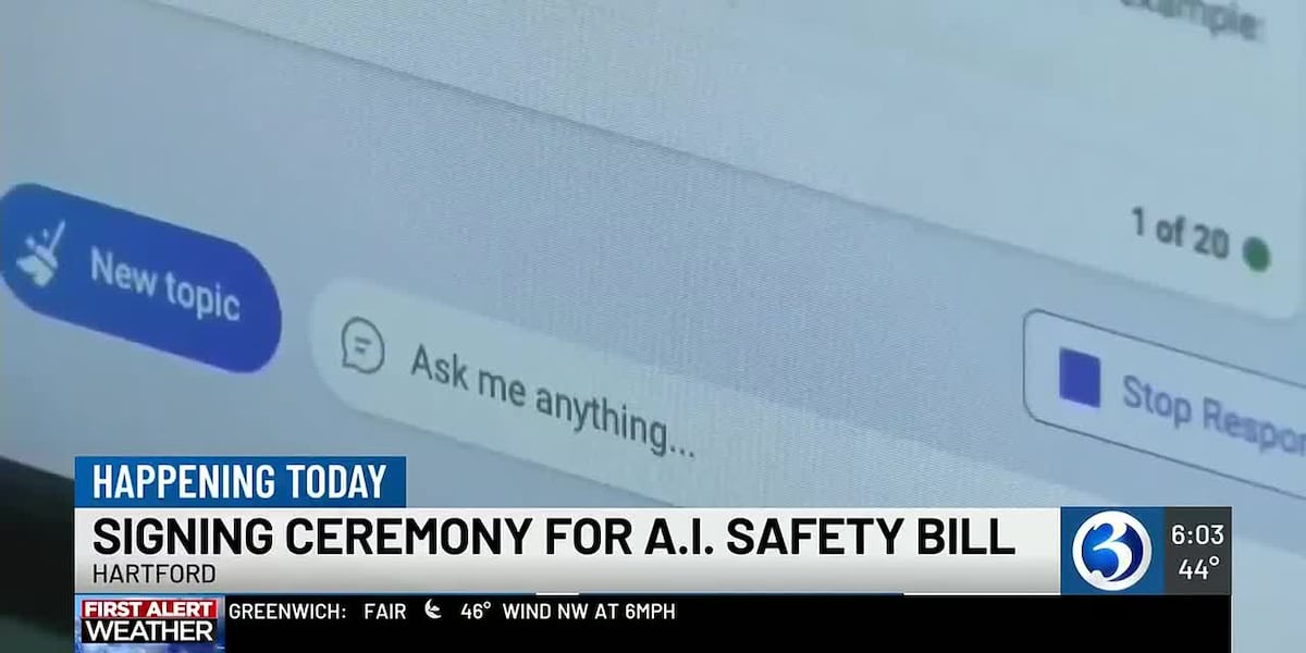 VIDEO: State leaders taking steps to protect children with AI safety bill - WFSB