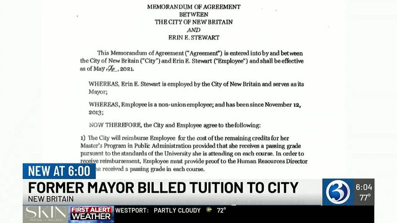 Former New Britain Mayor Erin Stewart billed tuition to city