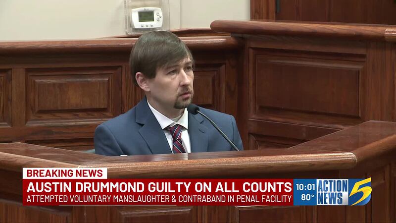 A jury has returned guilty verdicts in the attempted murder trial of Austin Drummond and his...