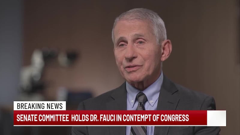 A Senate committee has voted to hold Anthony Fauci in contempt of Congress over his refusal to...