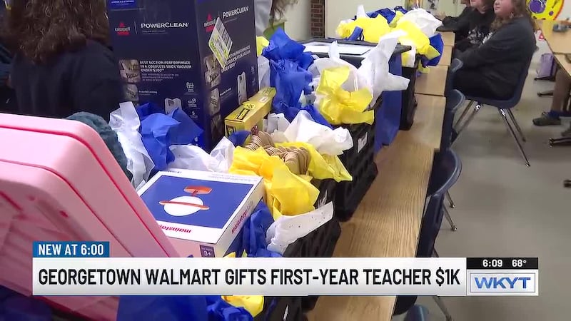 Georgetown Walmart surprises first-year teacher with supplies, gift card