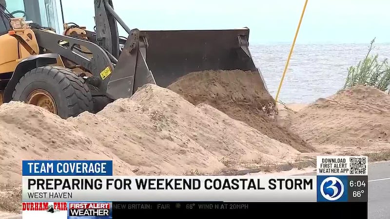 Preparations in West Haven for weekend coastal storm