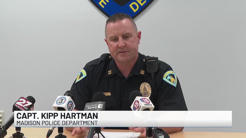 Madison Police Department officers announced the arrests of two people in connection to a...
