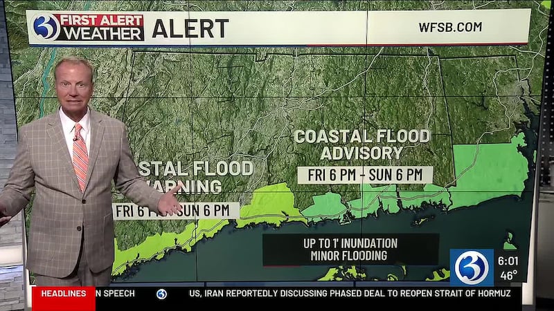 Meteorologist Scot Haney shares the latest on the weekend's coastal storm as of 6 a.m. on Friday.
