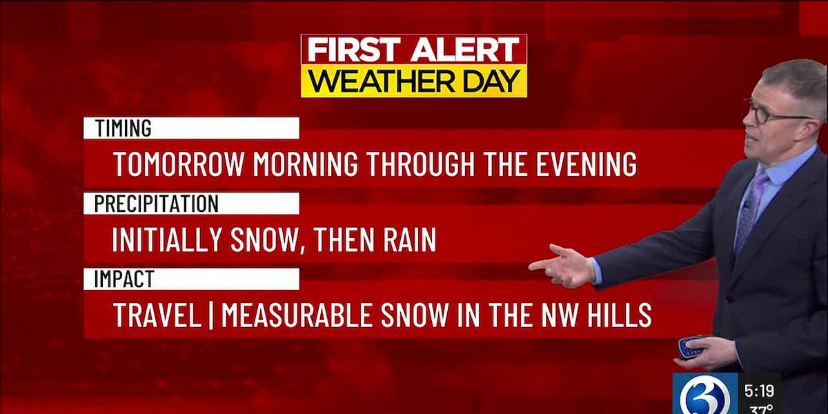 Weather Discussion Technical Discussion: First Alert Weather Day for possible snowfall ...