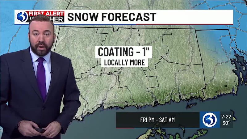 Coating of snow today - WFSB